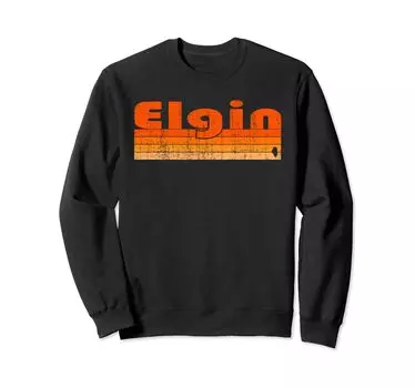 Толстовка Elgin Illinois в стиле ретро 80-х