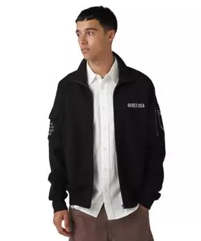 Толстовка FATIGUE STAND COLLAR ZIPUP Sweat 2XL 010 Black [Avirex] Мужская 783-4930001