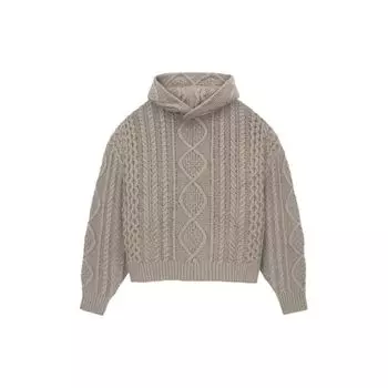 Толстовка Fear of God Essentials вязанной вязки Core Heather Мужские топы Коричневый 192BT234394F M