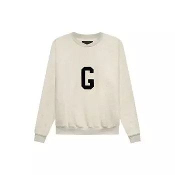 Толстовка Fear of God G с круглым вырезом, кремовые мужские топы с вереском FG50-054OFL-101 M