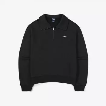 Толстовка Fila Brushed Basic с застежкой-молнией на половину длины Fs2pog4151f Blk BLACK/W85