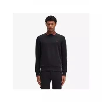 Толстовка Fred Perry с круглым вырезом, черная Afpm2437535 X56 M