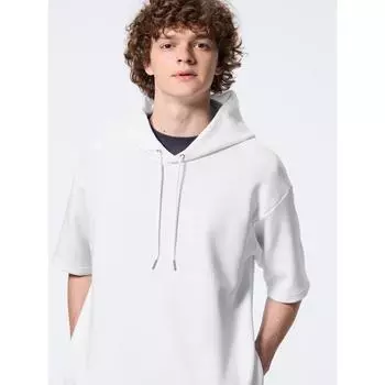 Толстовка Gu By Uniqlo Dry Double Face с рукавом 5 минут 00 WHITE/XS