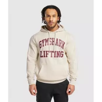 Толстовка GYMSHARK Lifting Club Ecru White A5A4E WCC9