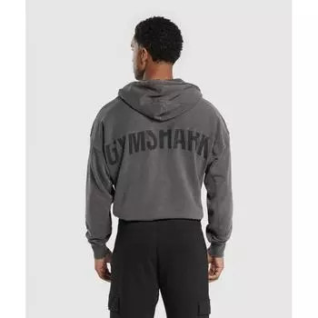 Толстовка GYMSHARK Power Washed Серый оникс A3A5J GB8N XS