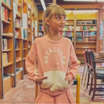 Толстовка Hedges Kids Hrc Royal Club Overfit Block Hsf72tm30g Pk Pink/110