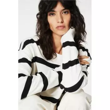 Толстовка HM белая в полоску