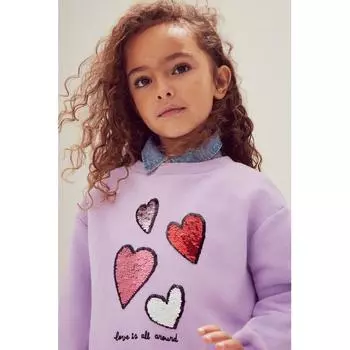 Толстовка HM design светло-фиолетовое сердце