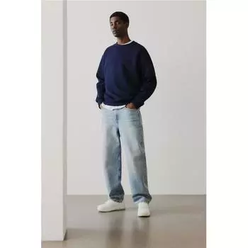 Толстовка HM Loose Fit, темно-синяя XS