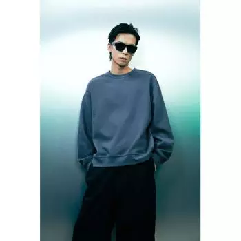 Толстовка HM Loose Fit Waffle TextureHirt Dark Turquoise XS