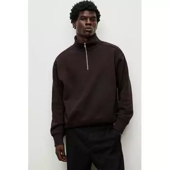 Толстовка HM Loose Fit Zip DetailHirt Dark Brown XS