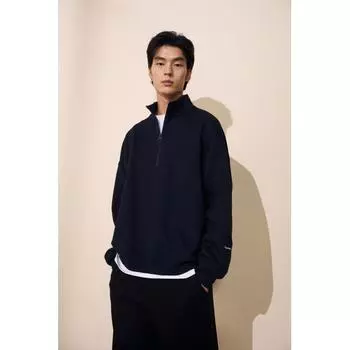 Толстовка HM Loose Fit Zip DetailHirt Dark Blue XS