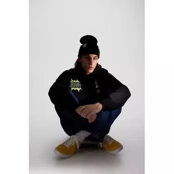 Толстовка HM Oversized, черная Looney Toon