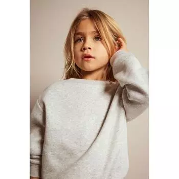 Толстовка HM светло-серый меланж