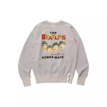 Толстовка Human Made Beatles серая унисекс уличная одежда HM24CS023 XL
