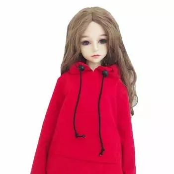 Толстовка из хлопка для шарнирной куклы BJD, 02 красный 3_55_60