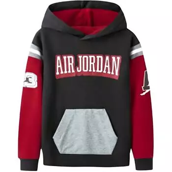 Толстовка Jordan с капюшоном с цветным принтом и длинными рукавами, детская, черная JDB-PO-A383 XL