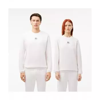 Толстовка LACOSTE Public Casual с круглым вырезом [Off White] 0XS