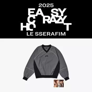 Толстовка LE SSERAFIM Tour EASY CRAZY HOT S size