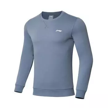 Толстовка Li Ning Plain Logo из флиса с длинными рукавами, унисекс, цвет Firestone-Blue AWDTC25-1 XL