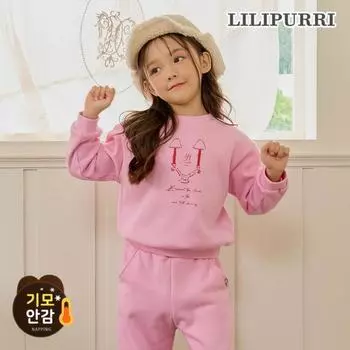 Толстовка Lilypuri Anywear Brushed розового цвета Pink/110