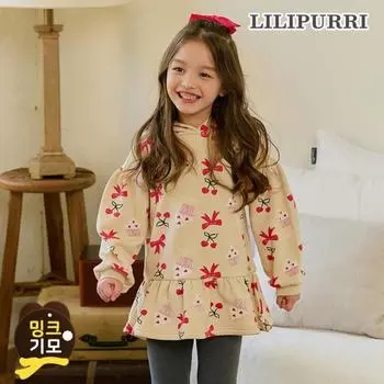 Толстовка Lilypuri Cutie Hoody из флиса бежевого цвета Beige/150