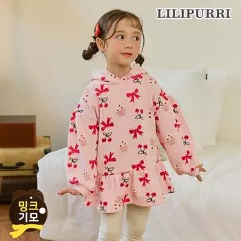 Толстовка Lilypuri Cutie Hoody из флиса розового цвета Pink/150