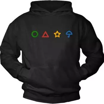 Толстовка Makaya Capuche Homme — игровые символы S чёрный