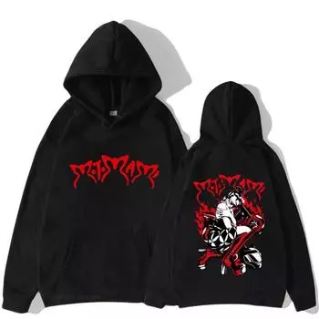 Толстовка Motomami Black Hoodie Rosalia Graphic S белый