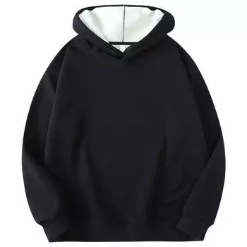 Толстовка мужская флисовая с капюшоном, модная, свободная и универсальная, в стиле минимализма для мужчин XXXXL