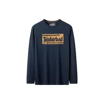 Толстовка мужская с длинным рукавом и круглым вырезом Timberland Letter Print Casual, черная A2KNF-433 S