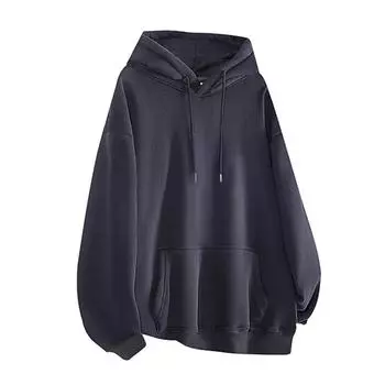 Толстовка мужская с капюшоном, тяжелая, модная, свободная, молодежная, хлопковая, повседневная, мужская, весенне-осенняя, пуловер M