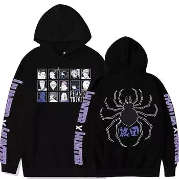 Толстовка My Hero Academia с капюшоном для мужчин и женщин, повседневная, унисекс, уличная, модная, с капюшоном, осенне-зимняя одежда, с длинным рукавом, толстовка, пуловеры S чёрный