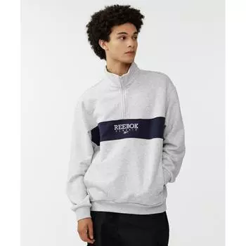 Толстовка на молнии REEBOK Legacy Светло-серая 90