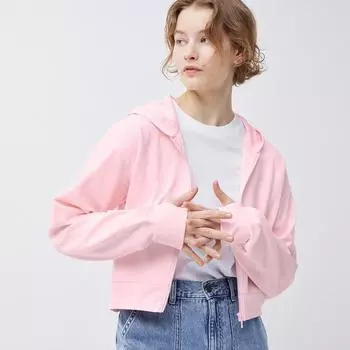 Толстовка на молнии с длинными рукавами и полной молнией GU by Uniqlo UV Cut