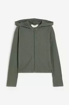 Толстовка на молнии в рубчик