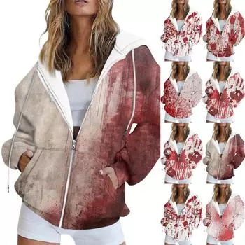 Толстовка на молнии, женские толстовки с длинными рукавами, осенние наряды, большие толстовки с капюшоном, повседневные модные куртки XXL серый