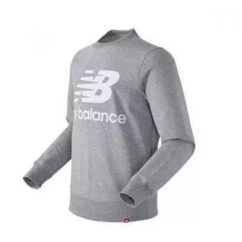 Толстовка New Balance Stacked Logo Nbncc46011 Ac melange gray90