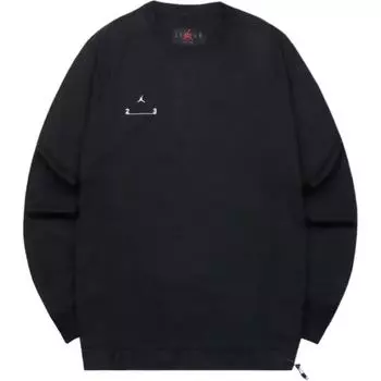 Толстовка Nike Solid Color Crew Neck Fitted Long Sleeve Sweatshirt Men sweatshirt Black DV1616-010 XL