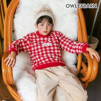 Толстовка Olivean Olivean Check Santa Double Fabric Sweatshirt Red Red/150