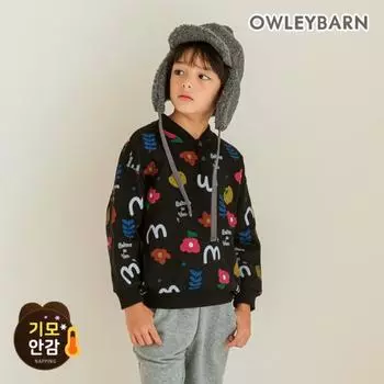 Толстовка Olivan Wobble Wobble Brushed, черная Black/130