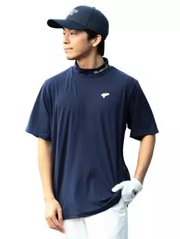 Толстовка ORANGE LABEL One Point Mock Neck Shirt NAVY L 82030150803 [Beams Golf] S/S MEN Мужской тёмно-синий