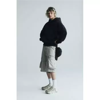 Толстовка оверсайз HM черная