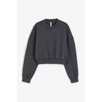 Толстовка оверсайз HM темно-серая