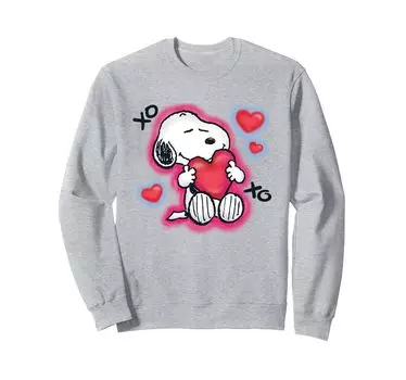 Толстовка PEANUTS Snoopy Hug Love Heart Xo синий