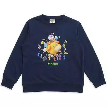 Толстовка Pikmin PIKMIN Character Goods с длинным рукавом для мальчиков 22864119 темно-синяя [Fine Plus]