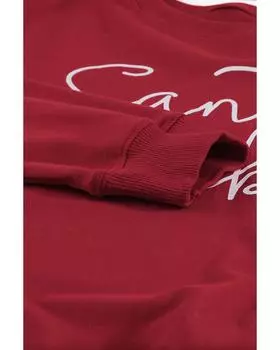 Толстовка-пуловер с принтом «Дети Санта» от Azura Exchange S красный