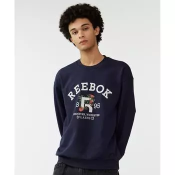 Толстовка REEBOK 1895 Flower Темно-синяя