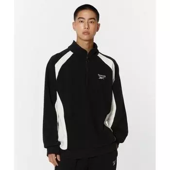 Толстовка REEBOK с половиной молнией, черная