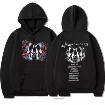 Толстовка Rock Band Deftones Tour Skull Black XS чёрный